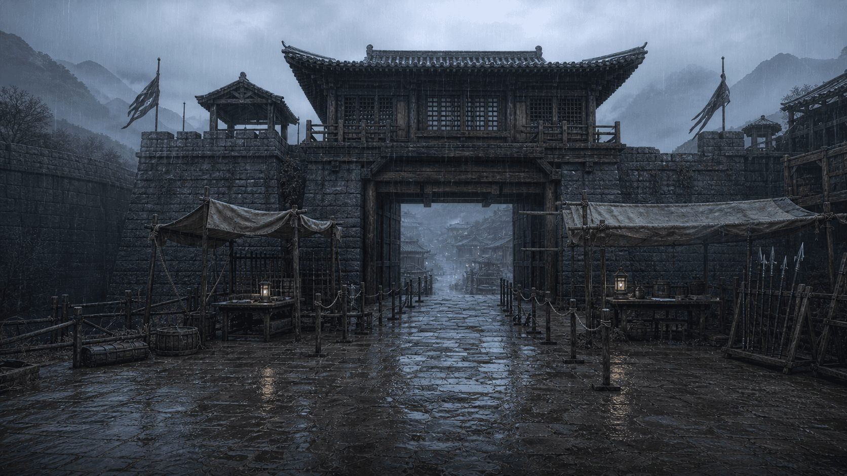 第二卷・青崖雨中城門